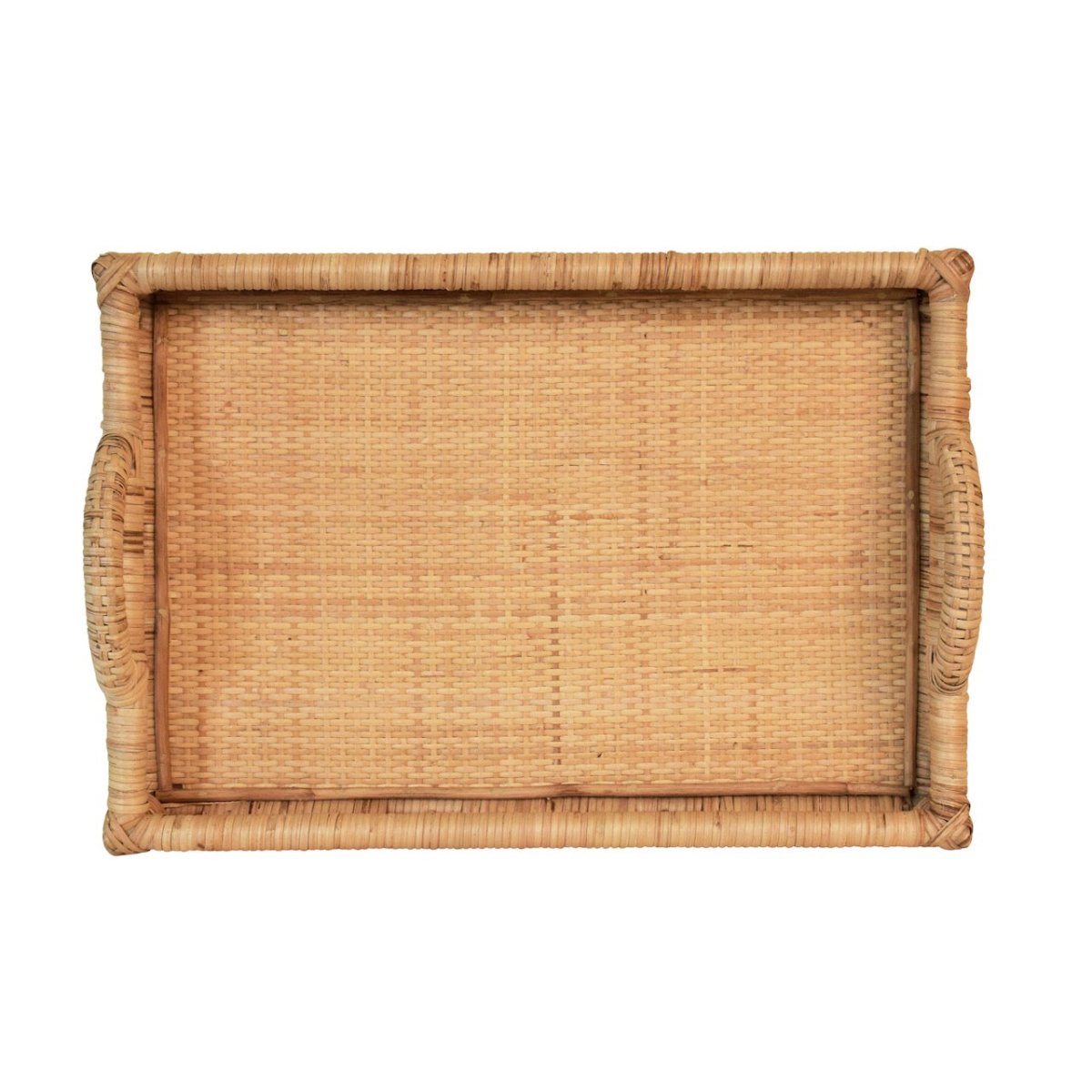 Tatum Rattan Tray by Worlds Away | Coastal Decor View 3 at Fig Linens and Home