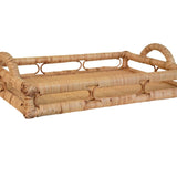 Tatum Rattan Tray by Worlds Away | Coastal Decor View 4 at Fig Linens and Home