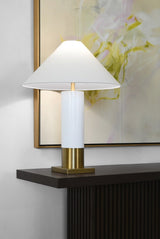 Vanna Dark Espresso Oak Pedestal Base Console Table by Worlds Away 2