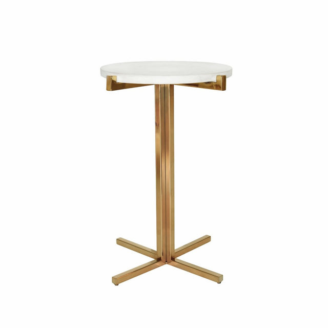 Winslet Round Side Table by Worlds Away at Fig Linens and Home - View 1