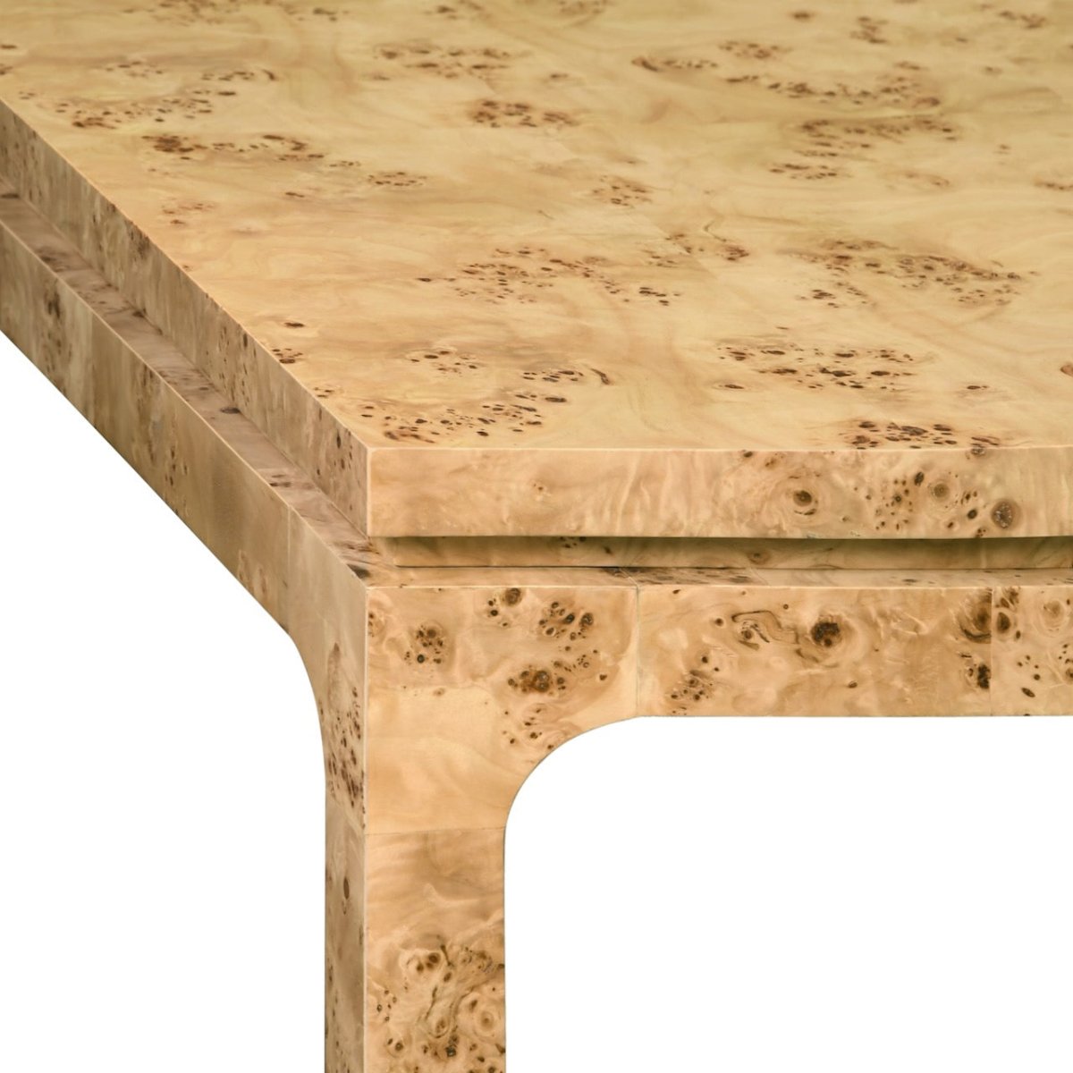 Worlds Away Adams Burlwood Dining Table Detail 1