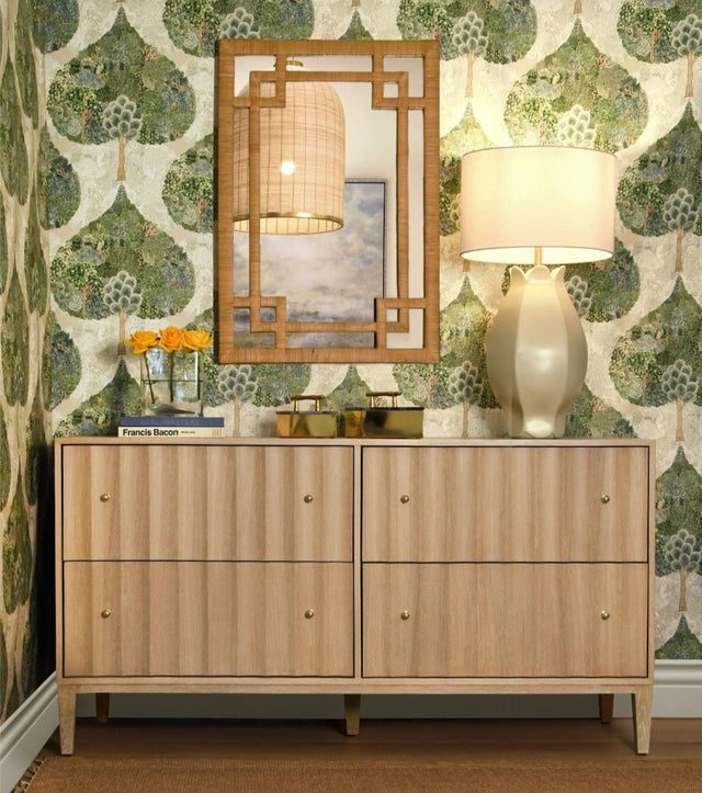 Worlds Away Angus Cerused Oak Dresser 34"H x 64"W x 20"D Cerused Oak at FIG LINENS AND HOME 1