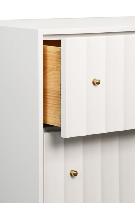 Worlds Away Angus White Dresser 34"H x 64"W x 20"D White at FIG LINENS AND HOME 6