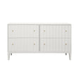 Worlds Away Angus White Dresser 34"H x 64"W x 20"D White at FIG LINENS AND HOME 3