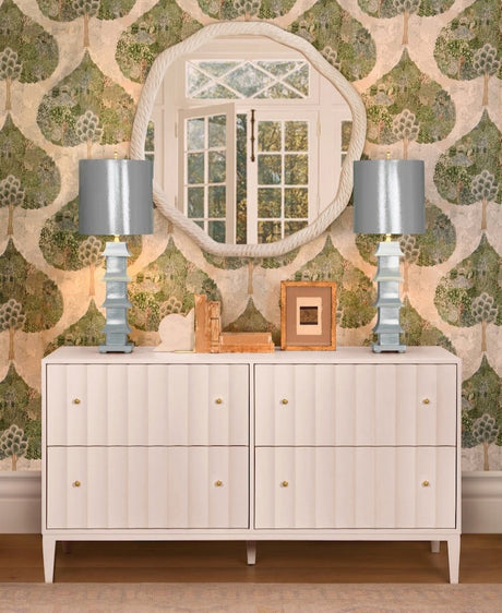 Worlds Away Angus White Dresser 34"H x 64"W x 20"D White at FIG LINENS AND HOME 1