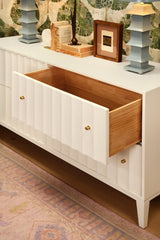 Worlds Away Angus White Dresser 34"H x 64"W x 20"D White at FIG LINENS AND HOME 4