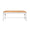 Worlds Away Asha White Bench 19"H x 45"W x 18.5"D White at FIG LINENS AND HOME 1