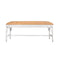 Worlds Away Asha White Bench 19"H x 45"W x 18.5"D White at FIG LINENS AND HOME 1