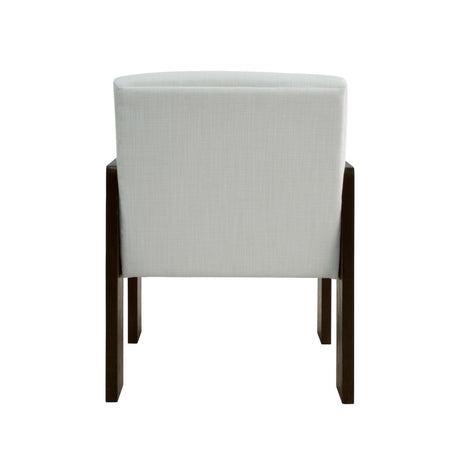 Worlds Away Astor Espresso Oak Dining Chair - Back View