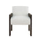 Worlds Away Astor Espresso Oak Dining Chair - Front View at Fig Linens and Home
