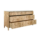 Worlds Away Carnegie Burlwood Dresser Drawers at Fig Linens and Home