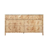 Worlds Away Carnegie Burlwood Dresser Front at Fig Linens and Home