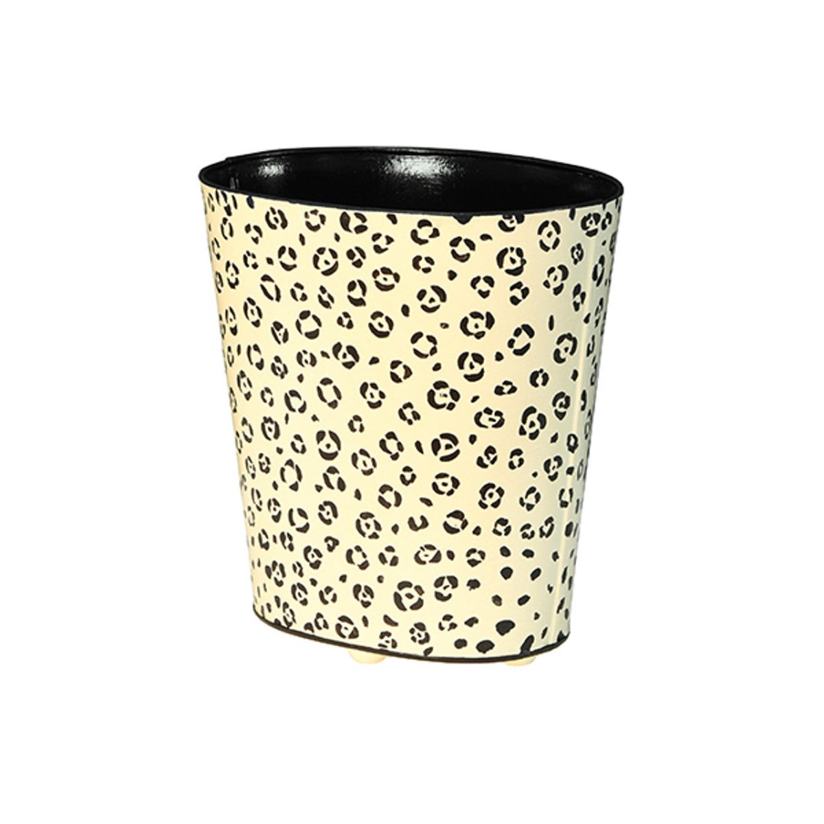 Worlds Away Cheetah Wastebasket