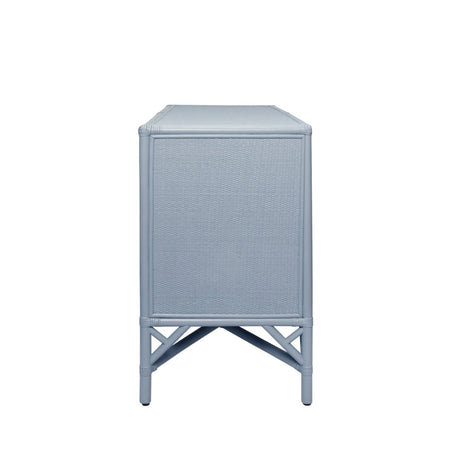 Worlds Away Eleanor Light Blue Cabinet - Buffet, Console or Cabinet - Side View