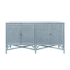 Worlds Away Eleanor Light Blue Cabinet - Buffet, Console or Cabinet - Front View