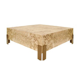 Worlds Away Enid Burlwood Coffee Table | Occasional Tables at Fig Linens and Home - View 1