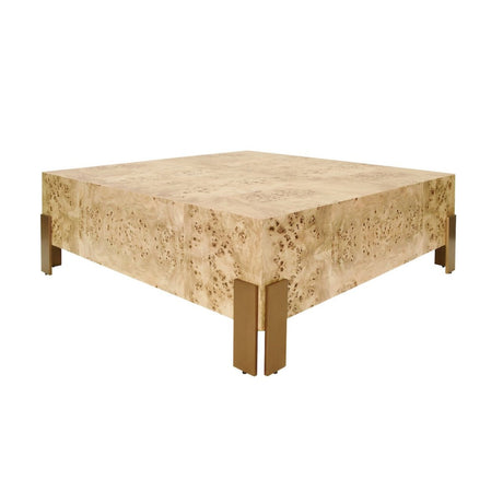 Worlds Away Enid Burlwood Coffee Table | Occasional Tables at Fig Linens and Home - View 1