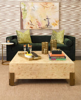 Worlds Away Enid Burlwood Coffee Table | Occasional Tables at Fig Linens and Home - Lifestyle 4