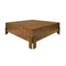 Worlds Away Enid Dark Burlwood Coffee Table - Angle Image