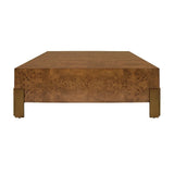 Worlds Away Enid Dark Burlwood Coffee Table - Main Image