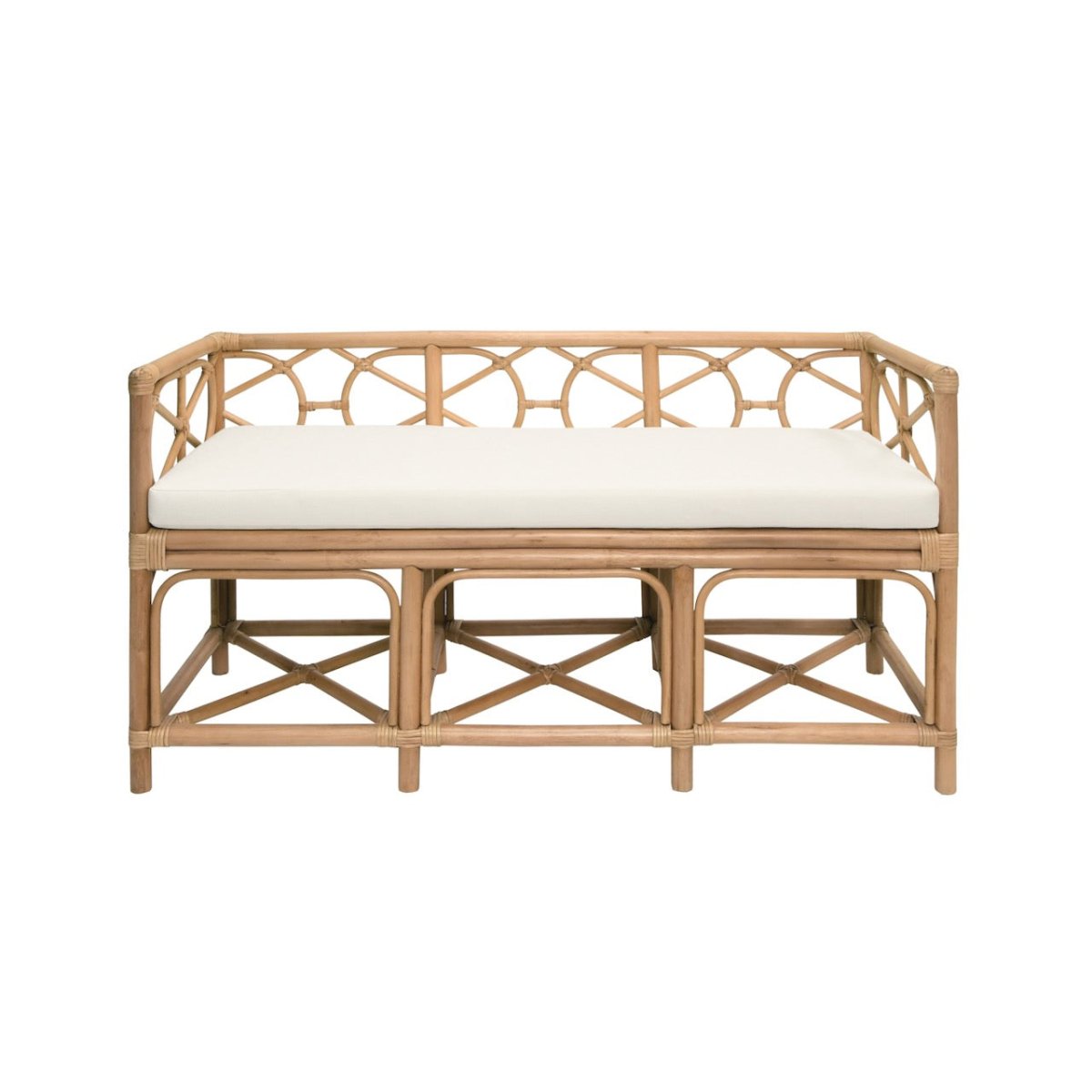 Worlds Away Ferguson Natural Bench at Fig Linens and Home 1