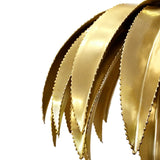 Worlds Away Fifi Palm Leaf Pendant with Antique Brass Finish - Detail of Palm Frond Chandelier