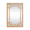 Worlds Away Geneva Natural Rattan Mirror at Fig Linens and Home