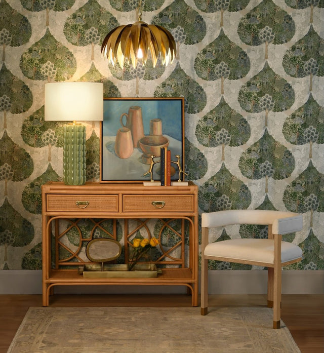 Worlds Away Gideon Natural Console Table 35"H x 45.25"W x 16.25"D Natural at FIG LINENS AND HOME 3