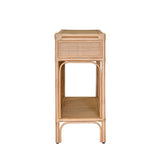 Worlds Away Gideon Natural Console Table 35"H x 45.25"W x 16.25"D Natural at FIG LINENS AND HOME 7