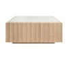 Worlds Away Granger Cerused Oak Square Coffee Table - Side View - Fig Linens and Home