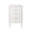 Worlds Away Hammond White Side Table - Small Side Table Front View - Fig Linens and Home