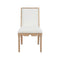 Worlds Away Lanister Cerused Oak Dining Chair at Fig Linens and Home - Front View