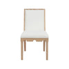 Worlds Away Lanister Cerused Oak Dining Chair at Fig Linens and Home - Front View
