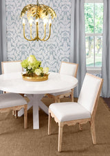 Worlds Away Lanister Cerused Oak Dining Chair at Fig Linens and Home - Lifestyle 1