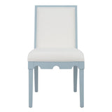 Worlds Away Lanister Light Blue Dining Chair at Fig Linens and Home 2