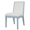 Worlds Away Lanister Light Blue Dining Chair at Fig Linens and Home 3