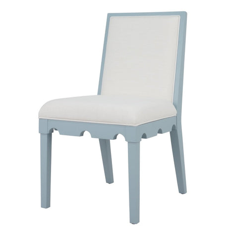 Worlds Away Lanister Light Blue Dining Chair at Fig Linens and Home 3