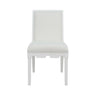 Worlds Away Lanister White Dining Chair | Luxury Table Chairs at Fig Linens and Home - Front