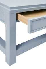 Worlds Away Locklin Light Blue Coffee Table at Fig Linens and Home 5