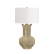Lyla Beige Ceramic Table Lamp | Worlds Away Lamps at Fig Linens and Home 1