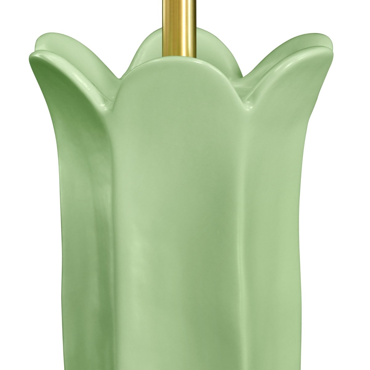 Worlds Away Lyla Green Ceramic Table Lamp 30.5" H x 17.25" W  x 17.25" D Green at FIG LINENS AND HOME 3