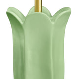 Worlds Away Lyla Green Ceramic Table Lamp 30.5" H x 17.25" W  x 17.25" D Green at FIG LINENS AND HOME 3