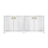 Worlds Away Miffy White Buffet Table | Sideboards at Fig Linens and Home 2