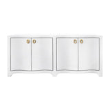 Worlds Away Miffy White Buffet Table | Sideboards at Fig Linens and Home 2