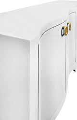 Worlds Away Miffy White Buffet Table | Sideboards at Fig Linens and Home 4