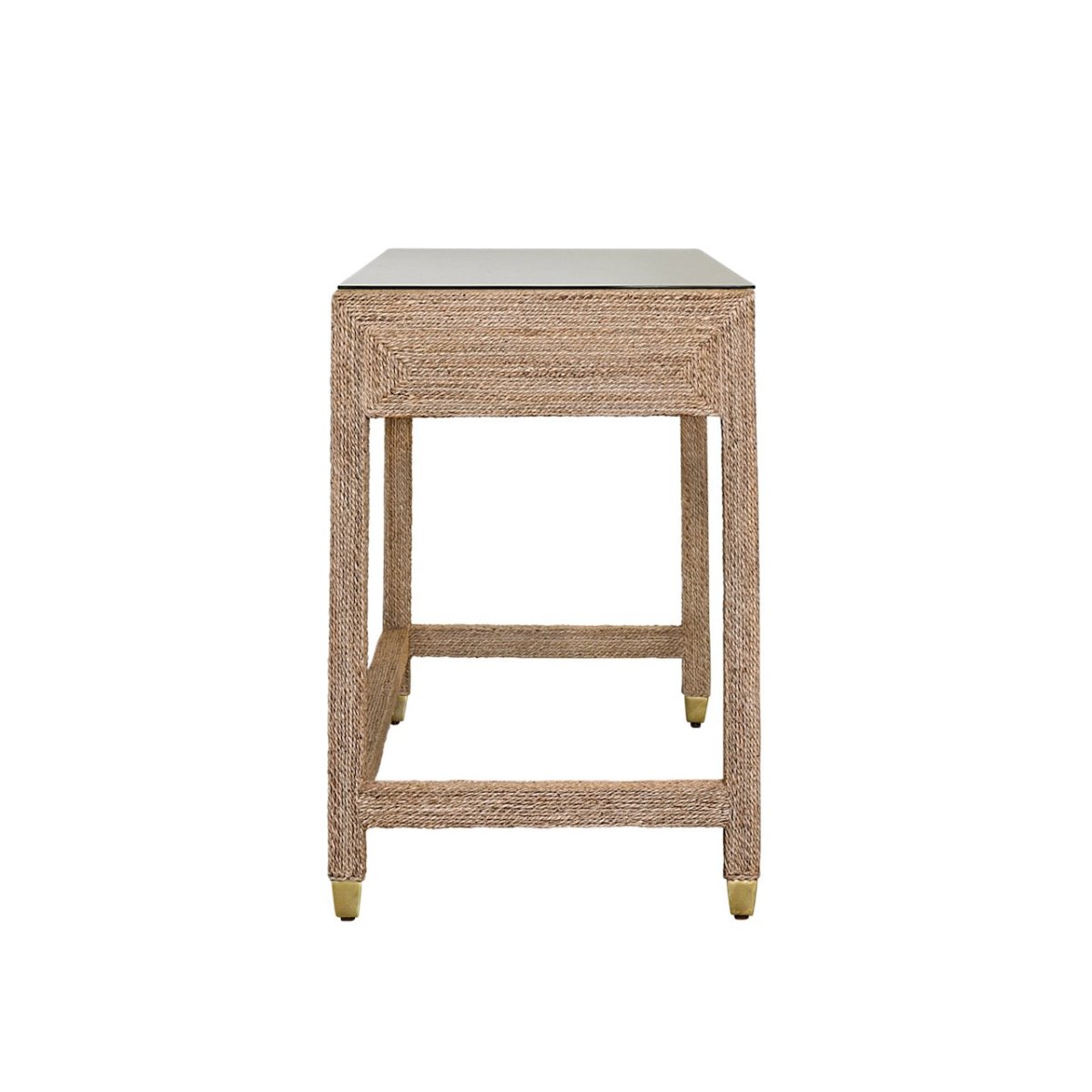 Worlds Away Noble Desk 32.25"H x 48.25"W x 24"D Blue at FIG LINENS AND HOME 8