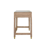 Worlds Away Noble Desk 32.25"H x 48.25"W x 24"D Blue at FIG LINENS AND HOME 8