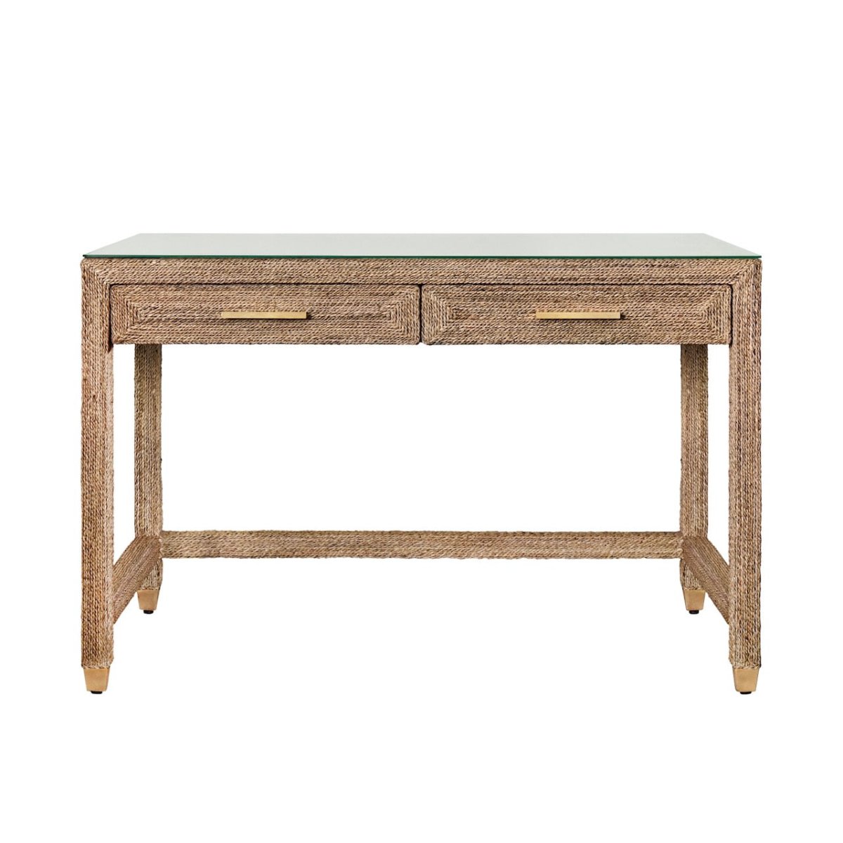 Worlds Away Noble Desk 32.25"H x 48.25"W x 24"D Blue at FIG LINENS AND HOME 3