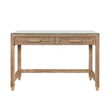 Worlds Away Noble Desk 32.25"H x 48.25"W x 24"D Blue at FIG LINENS AND HOME 3