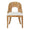 Worlds Away Rafferty Burlwood Dining Chair at Fig Linens and Home - Front View